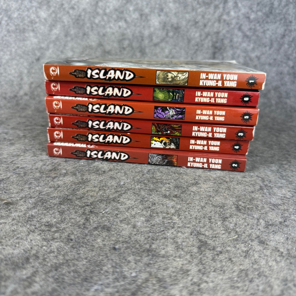 Island Manga Graphic Novel Lot Volumes 1-6 Tokyopop In-Wan Youn Kyung-Il Yang